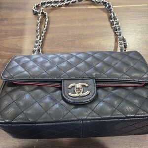 Chanel Black Quilted Leather Shoulder Bag